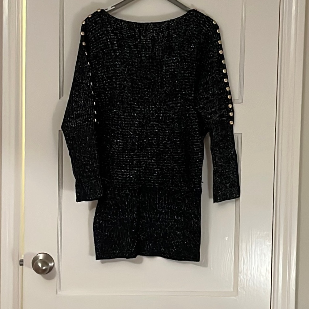 Like New Soft Metallic Stretch Mini Dress